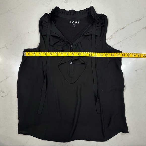 Loft Sleeveless Ruffle Blouse - Picture 4 of 6